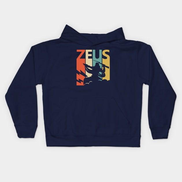 Vintage 1970s Greek God Zeus Kids Hoodie by GWENT